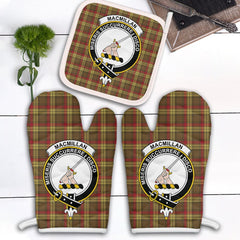 Clan MacMillan Old Weathered Tartan Crest Oven Mitt And Pot Holder (2 Oven Mitts + 1 Pot Holder) IP71 Clan MacMillan Tartan Today   