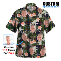 Clan MacMillan Hunting Modern Tartan Custom Face Hawaiian Shirt – Unisex Gift for Family Members, Summer Party YB44 MacMillan Hunting Modern Tartan Tartan Hawaii Shirt