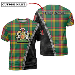 MacMillan Old Ancient Tartan Shirt with Scotland Coat of Arms & Custom Name SI34