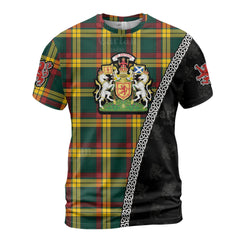 Personalized Clan MacMillan Old Modern Tartan Shirt with Scotland Coat of Arms & Custom Name EG12