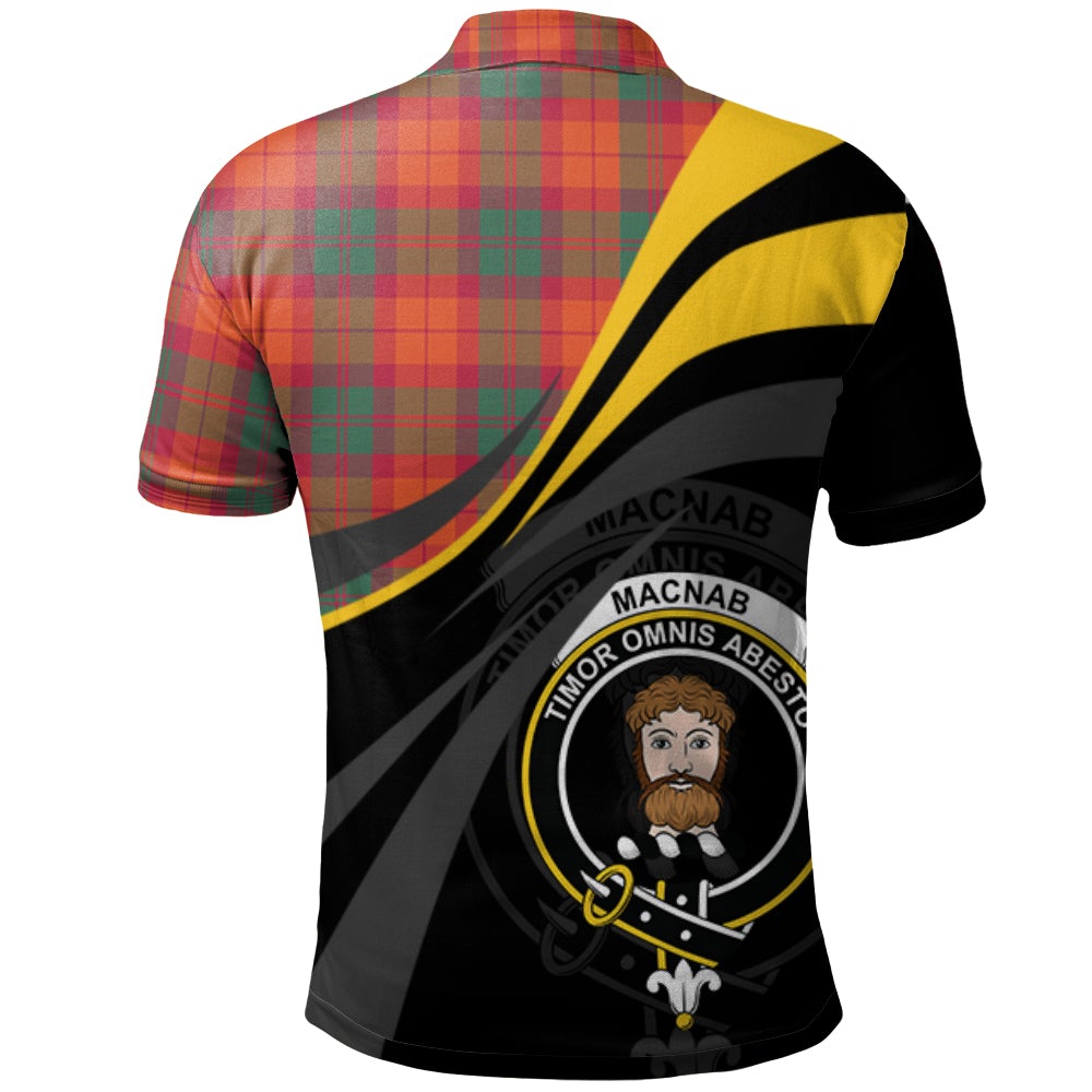 Clan MacNab Ancient Tartan Polo Shirt - Royal Coat Of Arms Style MD78 MacNab Ancient Tartan Tartan Polo   