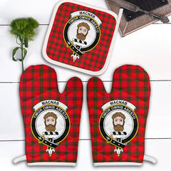 Clan MacNab Modern Tartan Crest Oven Mitt And Pot Holder (2 Oven Mitts + 1 Pot Holder) AT32 Clan MacNab Tartan Today   