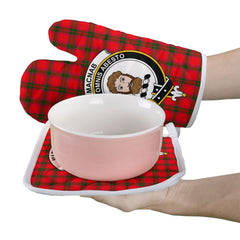 Clan MacNab Modern Tartan Crest Oven Mitt And Pot Holder (2 Oven Mitts + 1 Pot Holder) AT32 Clan MacNab Tartan Today   