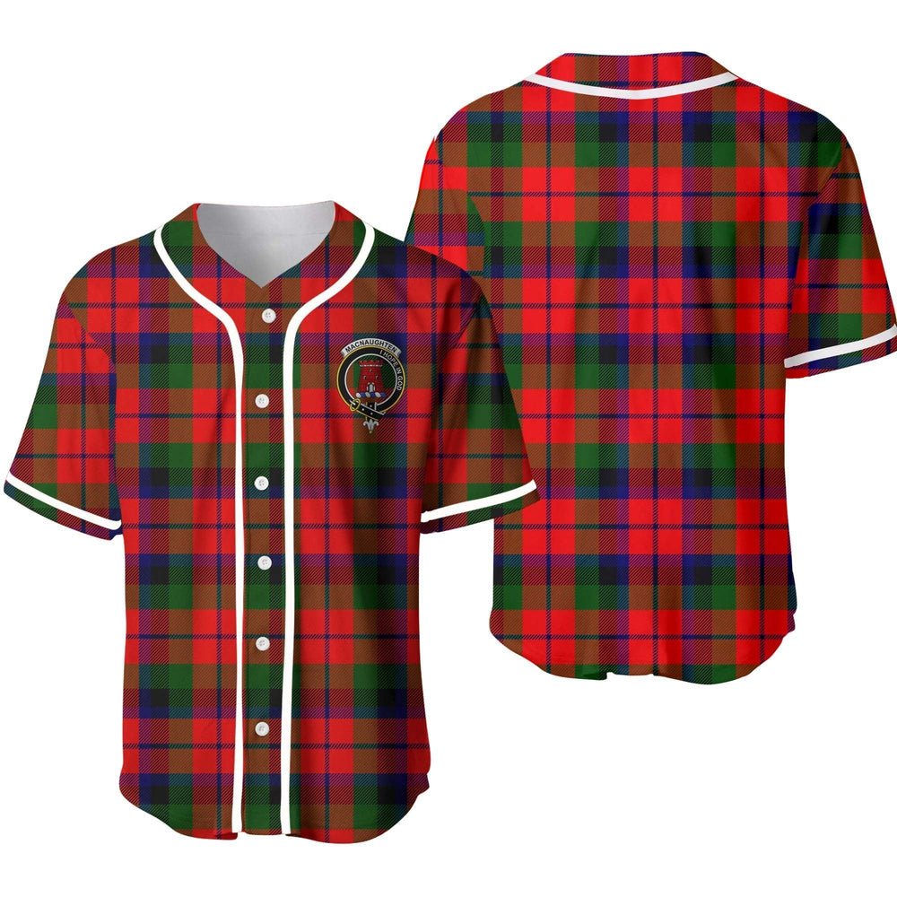 Clan MacNaughten Tartan Unisex Baseball Jersey UK78QU68 Clan Hall Tartan Today   