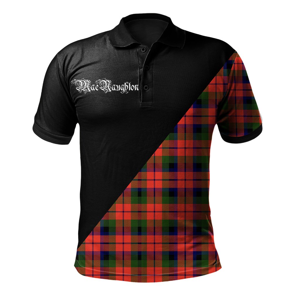 Clan MacNaughton Modern Clan - Military Polo Shirt JL24 MacNaughton Modern Tartan Tartan Polo   