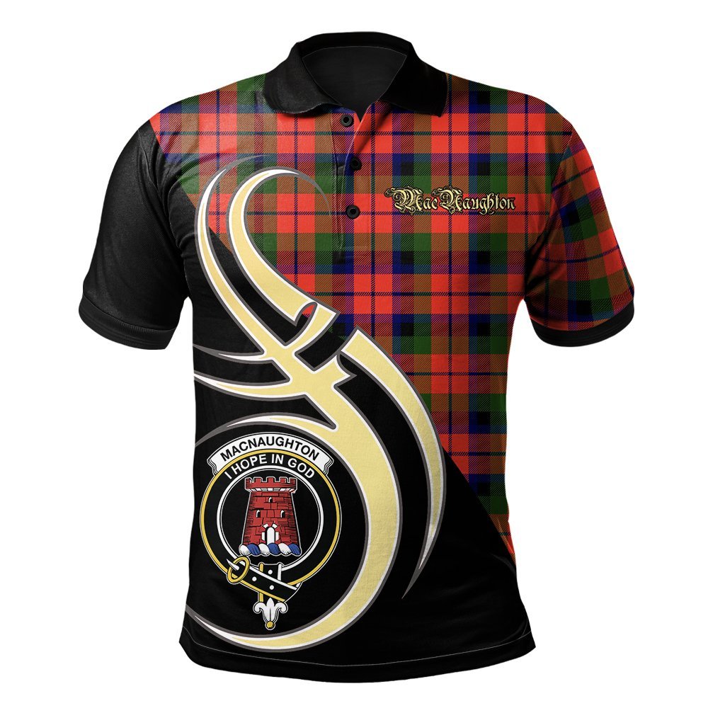 Clan MacNaughton Modern Tartan Polo Shirt - Believe In Me Style ML32 MacNaughton Modern Tartan Tartan Polo   