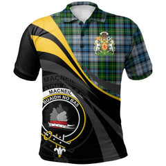 Clan MacNeil Dress Tartan Polo Shirt - Royal Coat Of Arms Style PT87 MacNeil Dress Tartan Tartan Polo   