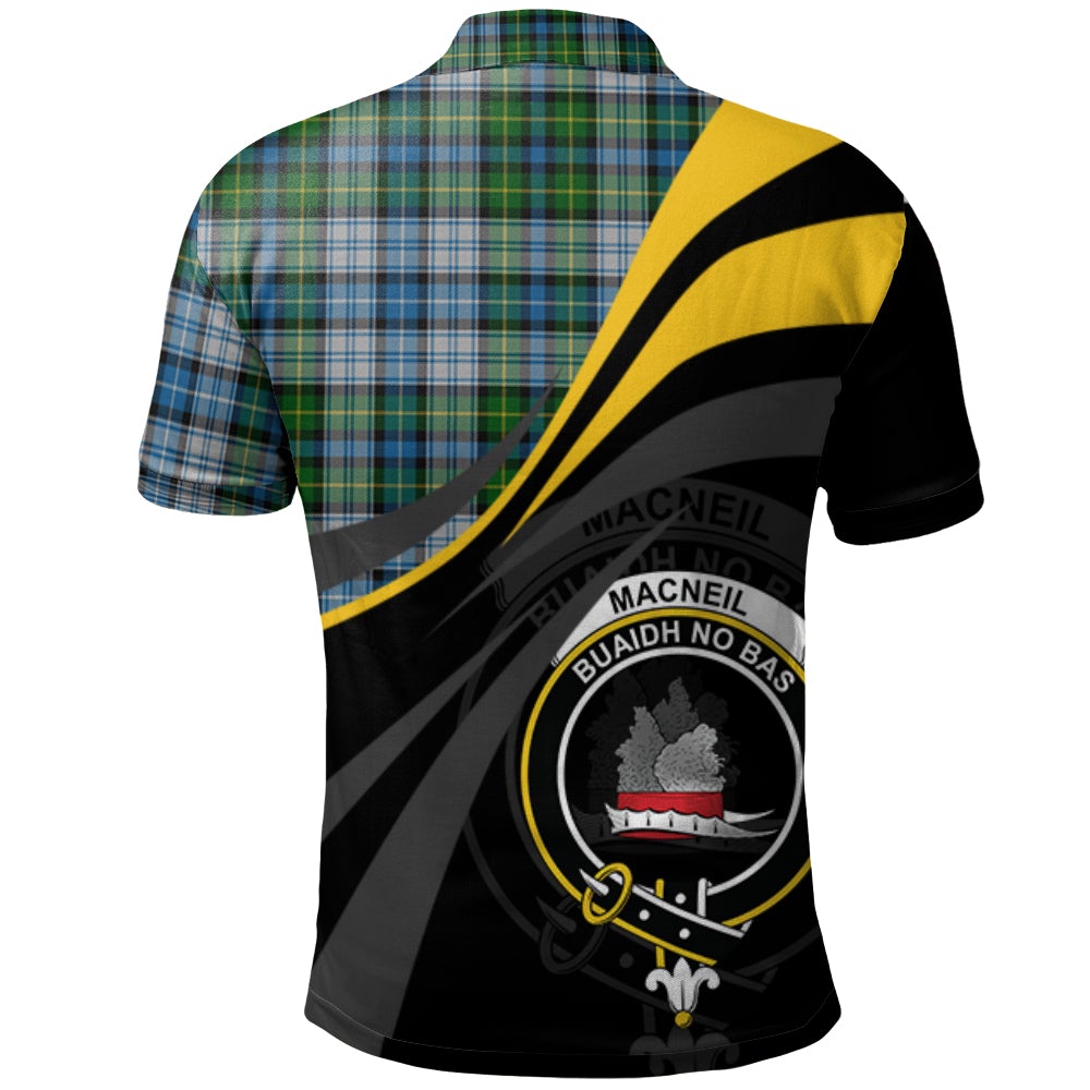 Clan MacNeil Dress Tartan Polo Shirt - Royal Coat Of Arms Style PT87 MacNeil Dress Tartan Tartan Polo   