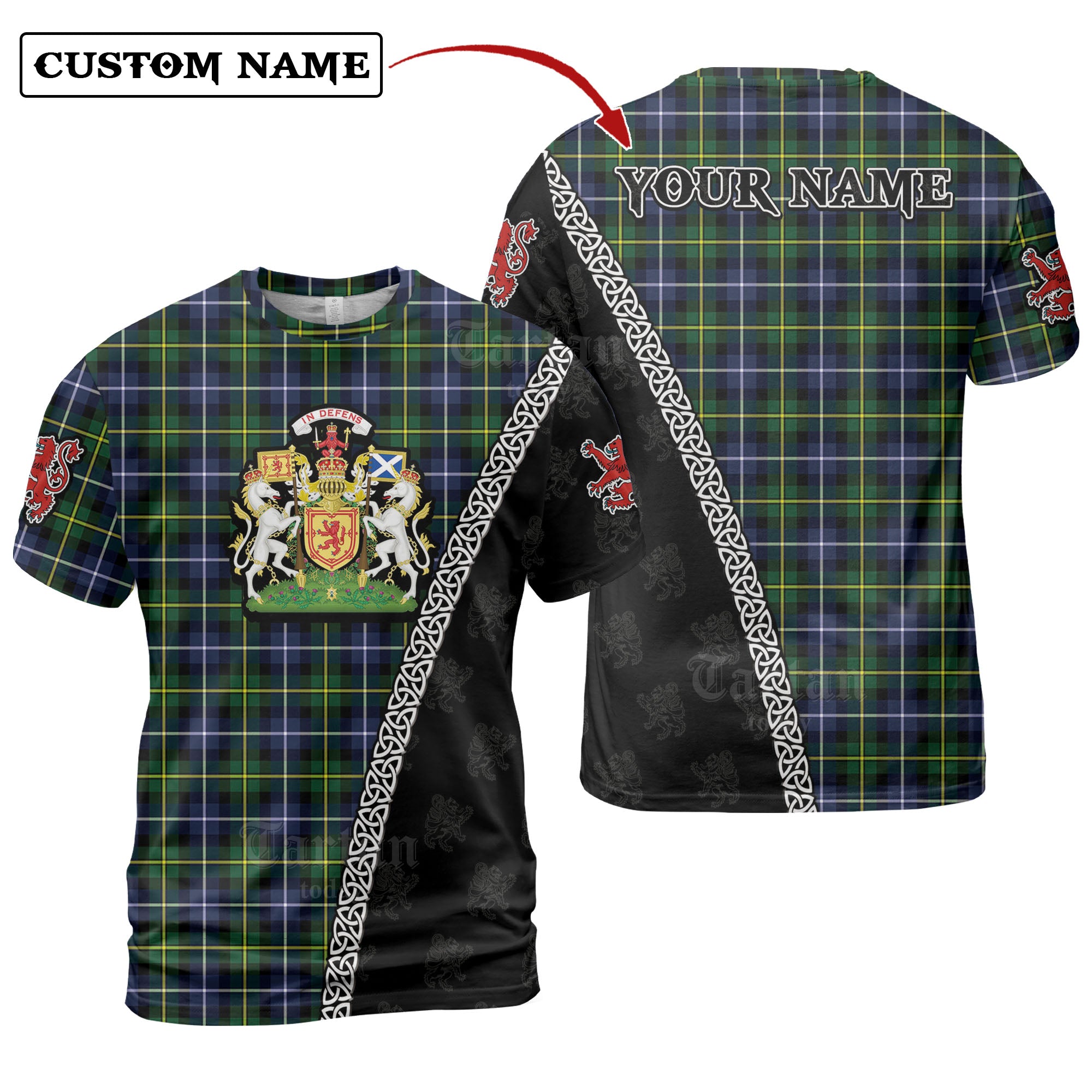 MacNeil of Barra Modern Tartan Shirt with Scotland Coat of Arms & Custom Name VV58