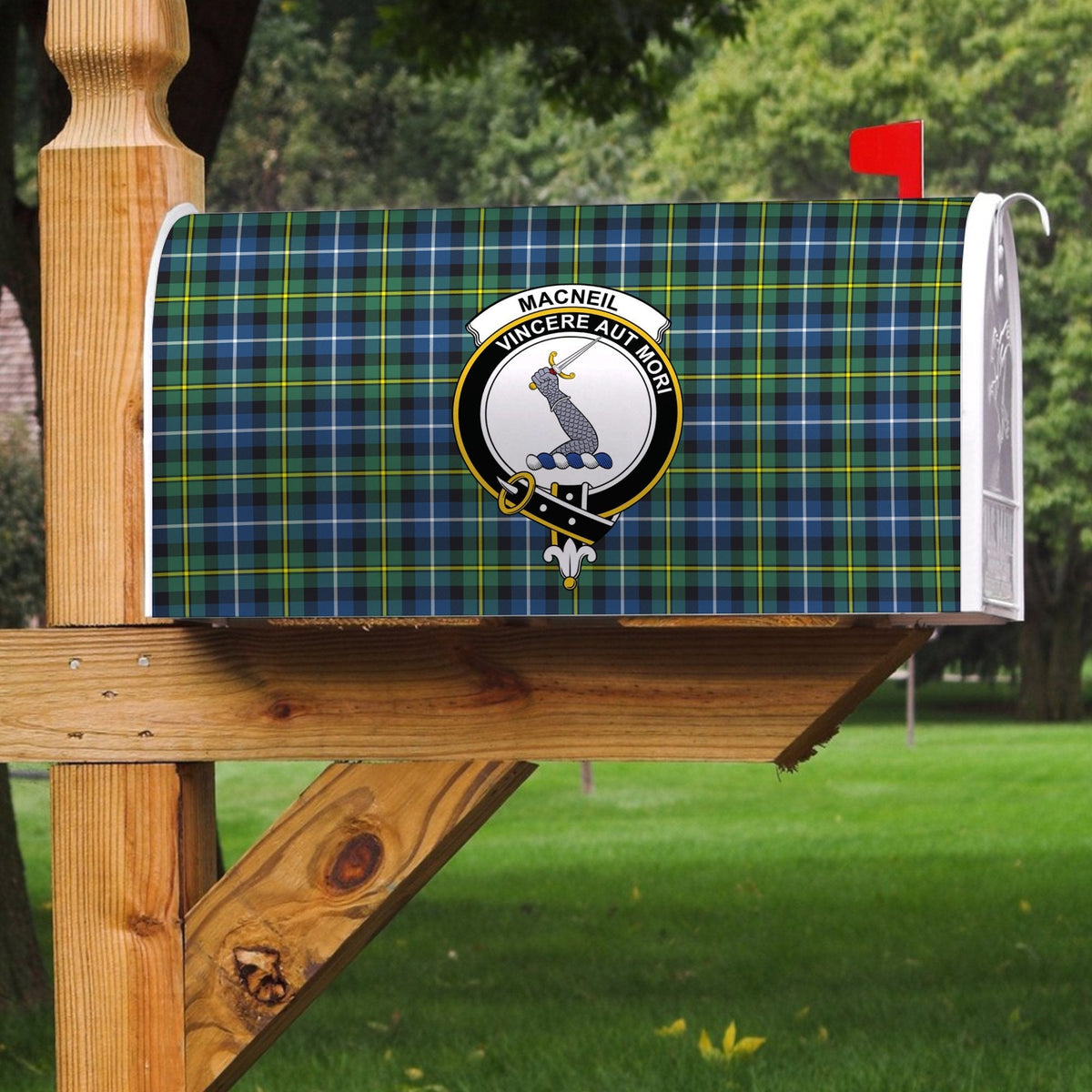 Clan MacNeill Of Barra Ancient Tartan Crest Mailbox RW11 Clan MacNeil / MacNeill Tartan Today   