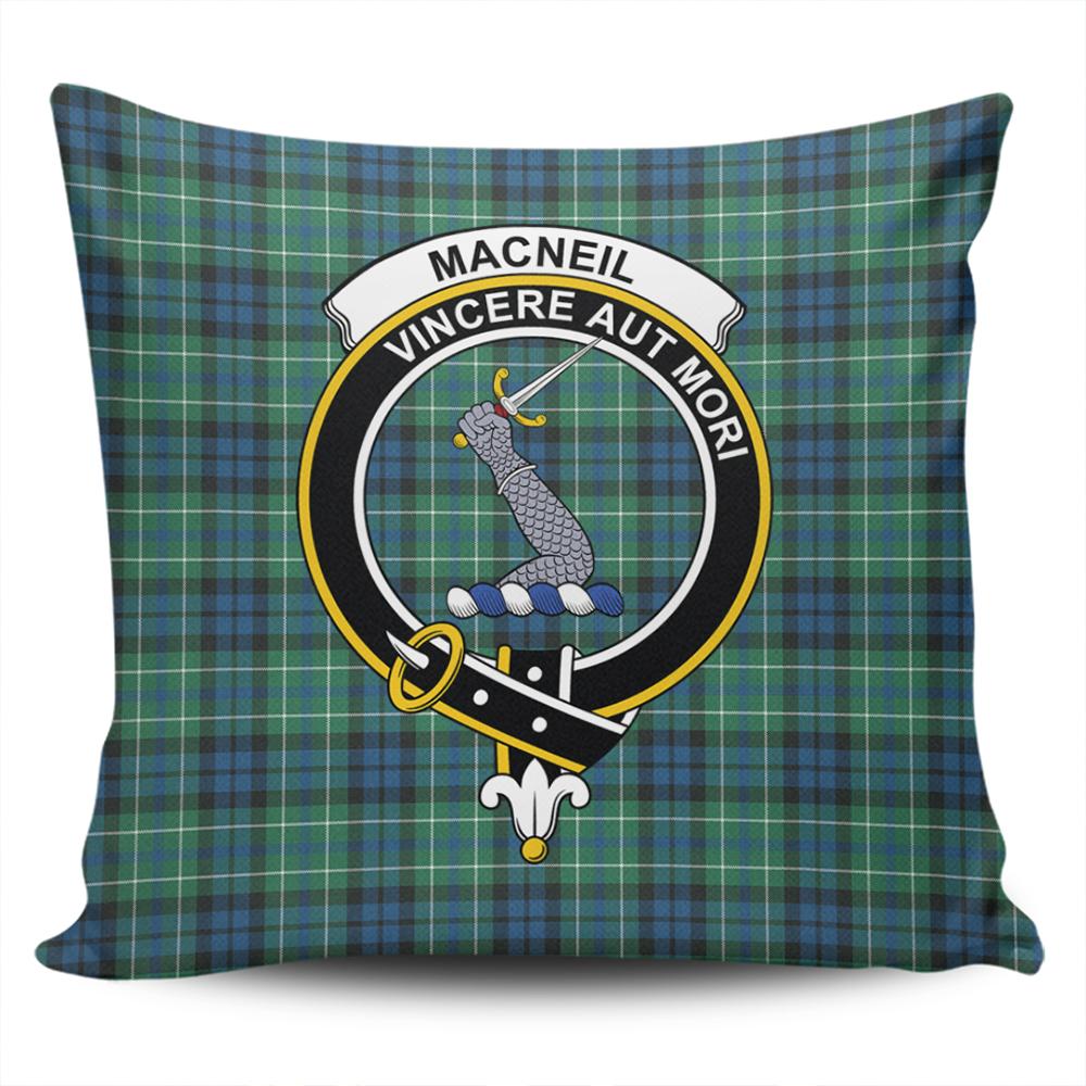 Clan MacNeill of Colonsay Ancient Tartan Crest Pillow Cover CM26 Clan MacNeil / MacNeill Tartan Today   