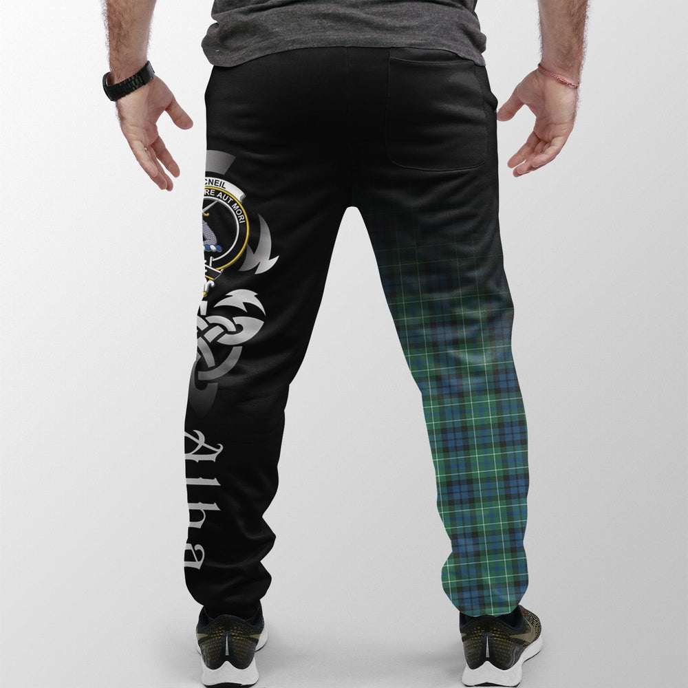 Clan MacNeill Of Colonsay Ancient Tartan Crest Jogger Sweatpants  Alba Celtic Style CN56 Clan MacNeil / MacNeill Tartan Today   