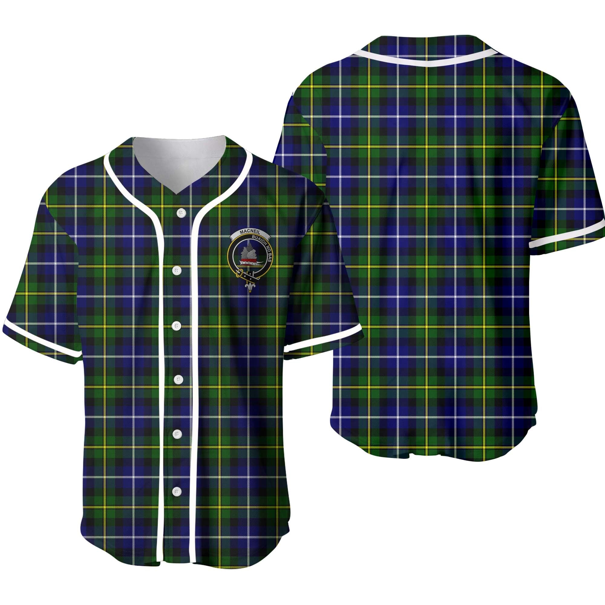 Clan MacNeil of Barra Tartan Unisex Baseball Jersey NY40WP59 Clan MacNeil / MacNeill Tartan Today   