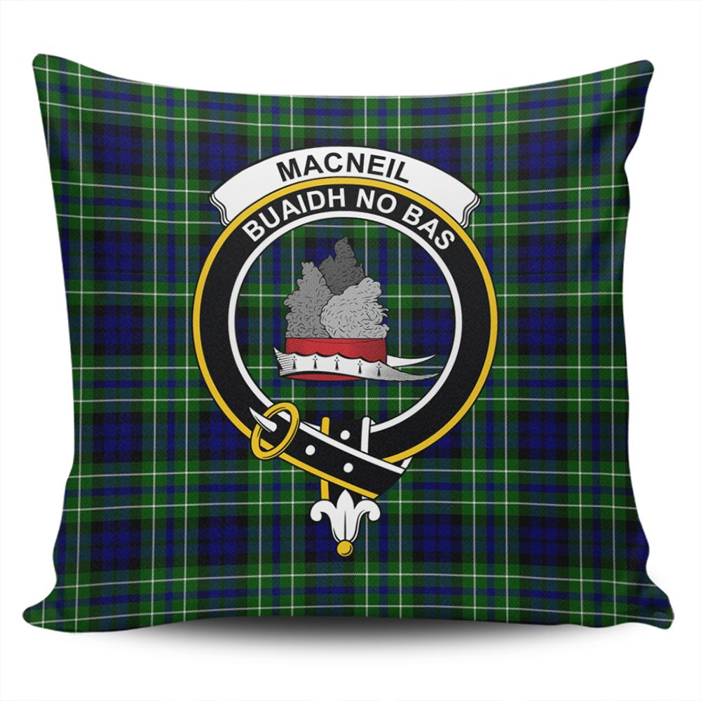 Clan MacNeil of Colonsay Modern Tartan Crest Pillow Cover UB83 Clan MacNeil / MacNeill Tartan Today   