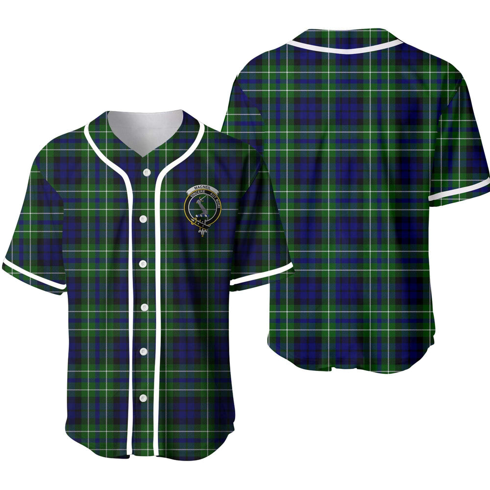 Clan MacNeil of Colonsay Tartan Unisex Baseball Jersey TT70BD82 Clan MacNeil / MacNeill Tartan Today   
