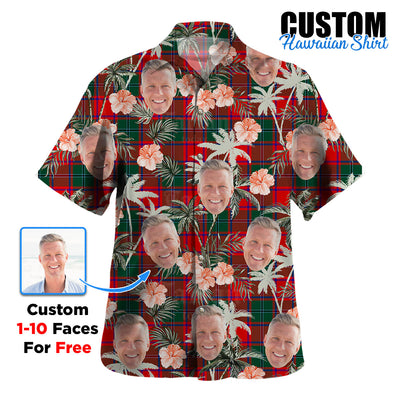 Clan MacPhail Tartan Custom Face Hawaiian Shirt – Unisex Gift for Family Members, Summer Party