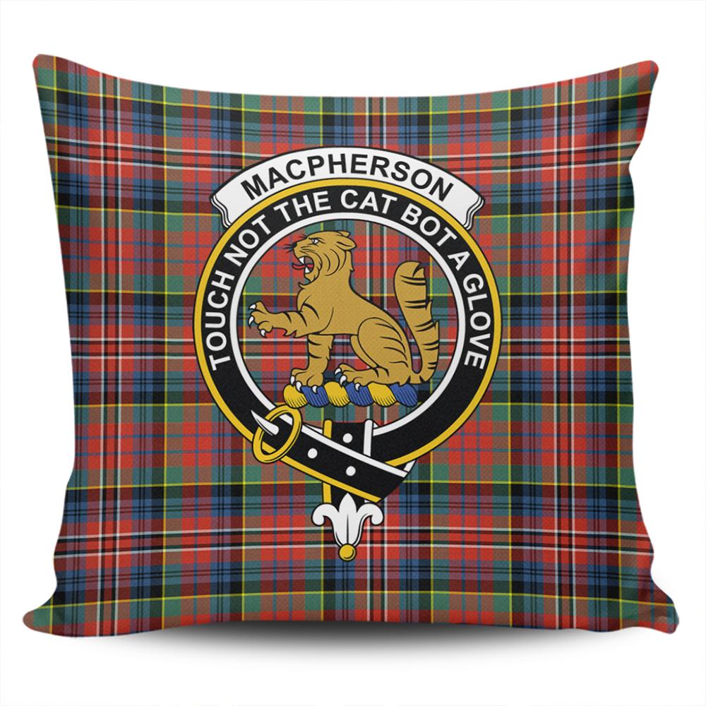 Clan MacPherson Ancient Tartan Crest Pillow Cover SM38 Clan MacPherson Tartan Today   
