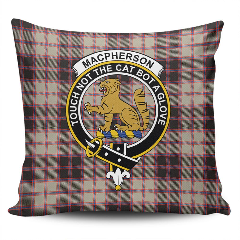 Clan MacPherson Hunting Ancient Tartan Crest Pillow Cover UR28 Clan MacPherson Tartan Today   