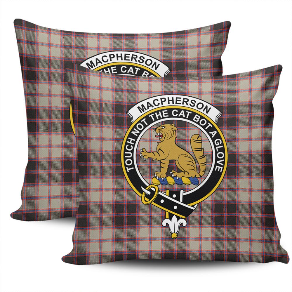 Clan MacPherson Hunting Ancient Tartan Crest Pillow Cover UR28 Clan MacPherson Tartan Today   