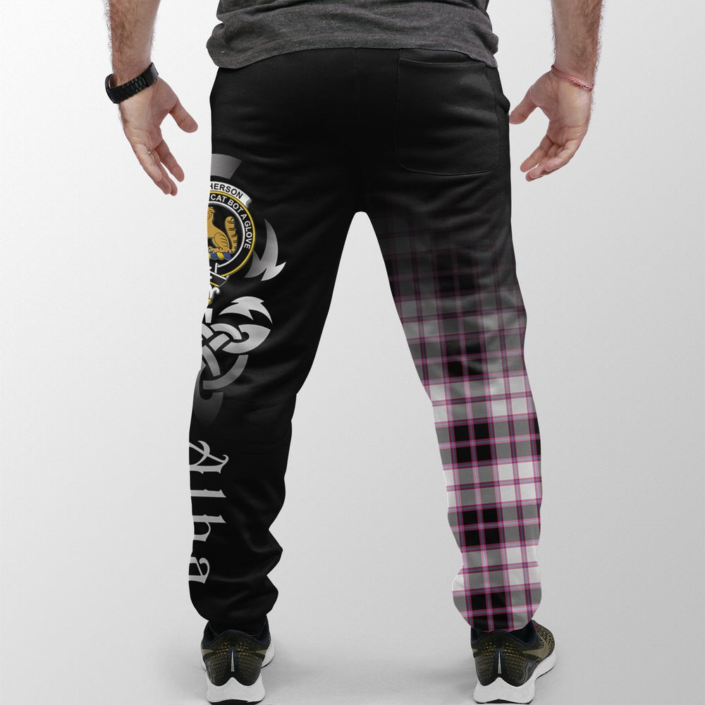 Clan MacPherson Hunting Modern Tartan Crest Jogger Sweatpants  Alba Celtic Style GG22 Clan MacPherson Tartan Today   
