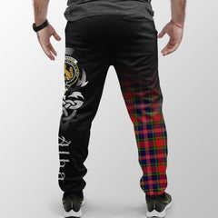 Clan MacPherson Modern Tartan Crest Jogger Sweatpants  Alba Celtic Style JF76 Clan MacPherson Tartan Today   