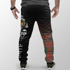 Clan MacPherson Weathered Tartan Crest Jogger Sweatpants  Alba Celtic Style AQ15 Clan MacPherson Tartan Today   