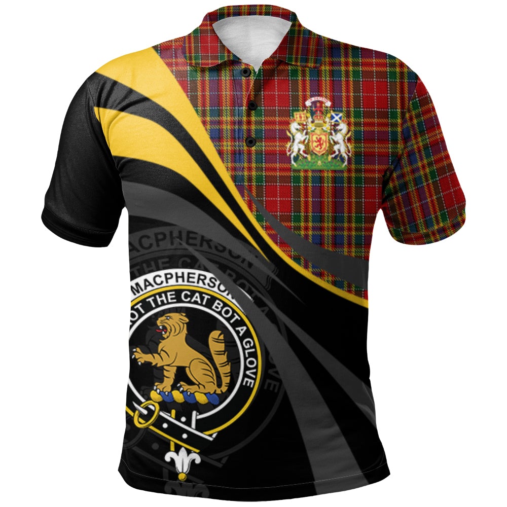 Clan MacPherson 04 Tartan Polo Shirt - Royal Coat Of Arms Style KZ21 MacPherson 04 Tartan Tartan Polo   