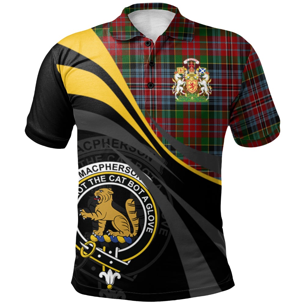 Clan MacPherson 06 Tartan Polo Shirt - Royal Coat Of Arms Style OV36 MacPherson 06 Tartan Tartan Polo   