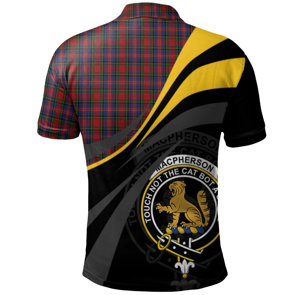 Clan MacPherson 07 Tartan Polo Shirt - Royal Coat Of Arms Style LX55 MacPherson 07 Tartan Tartan Polo   