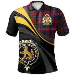 Clan MacPherson 08 Tartan Polo Shirt - Royal Coat Of Arms Style QJ68 MacPherson 08 Tartan Tartan Polo   