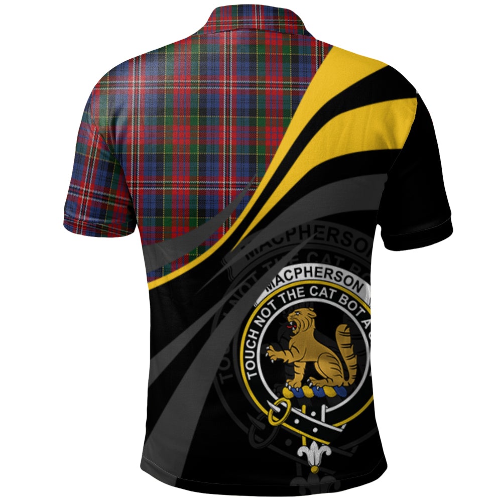 Clan MacPherson 08 Tartan Polo Shirt - Royal Coat Of Arms Style QJ68 MacPherson 08 Tartan Tartan Polo   