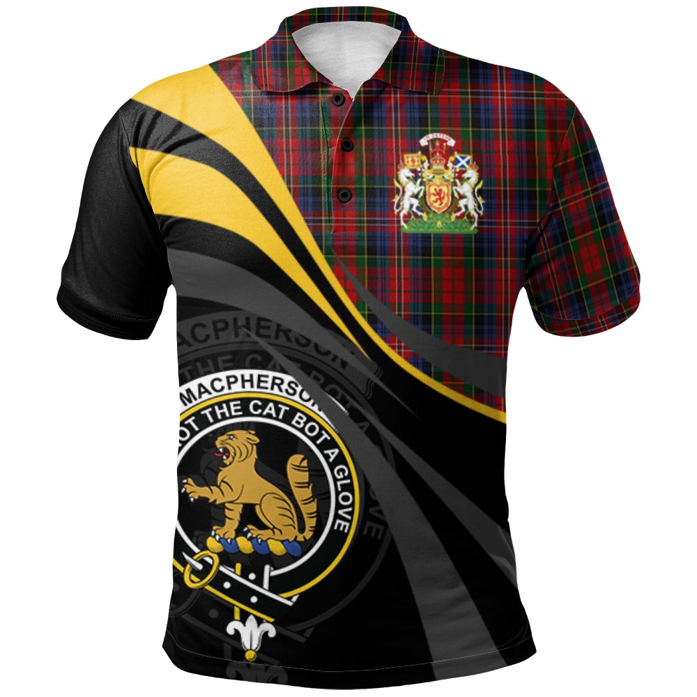 Clan MacPherson 11 Tartan Polo Shirt - Royal Coat Of Arms Style YC14 MacPherson 11 Tartan Tartan Polo   