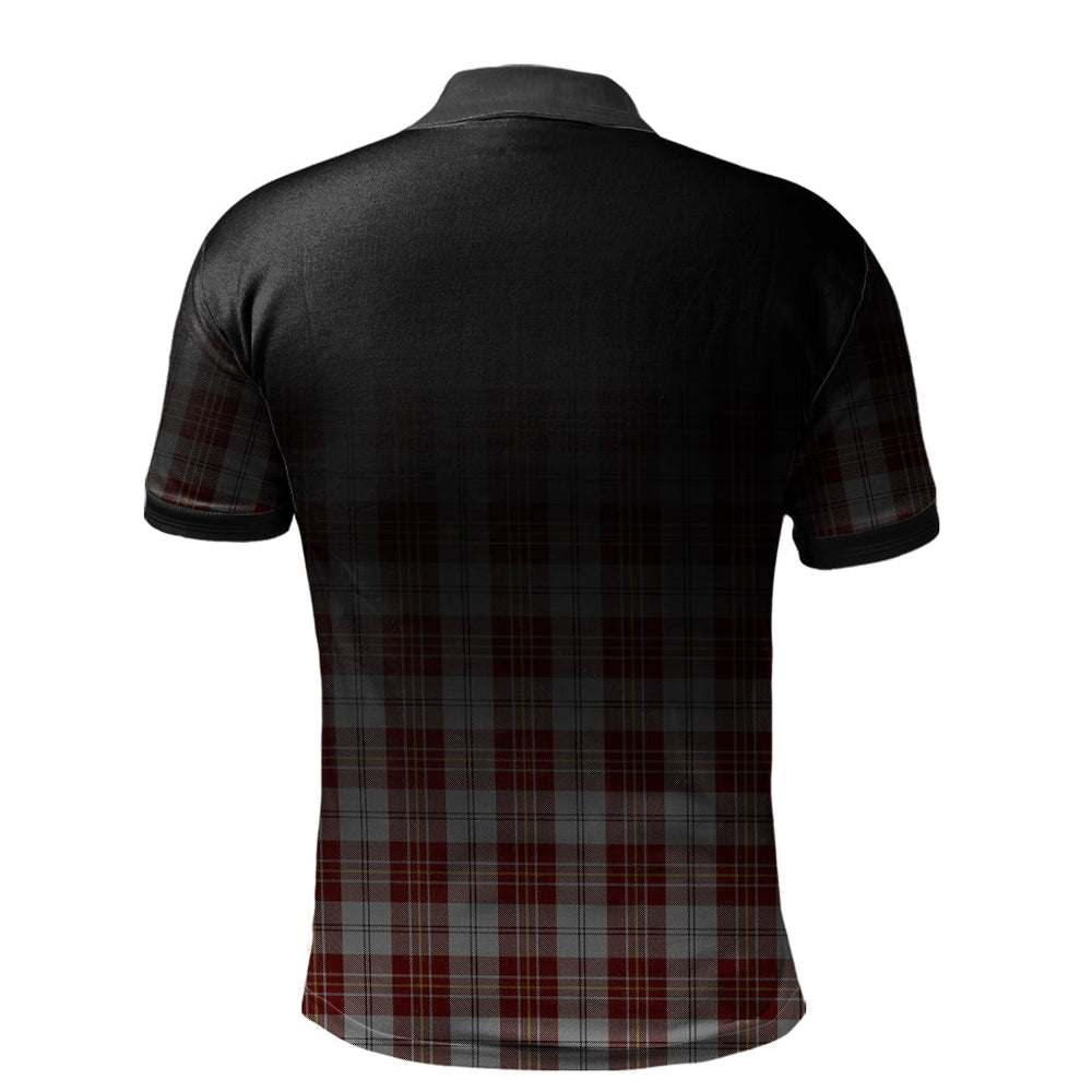 Clan MacPherson Dress Burgundy Tartan Polo Shirt - Alba Celtic Style WD18 MacPherson Dress Burgundy Tartan Tartan Polo   