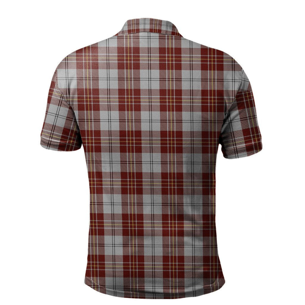 Clan MacPherson Dress Burgundy Tartan Polo Shirt FT67 MacPherson Dress Burgundy Tartan Tartan Polo   