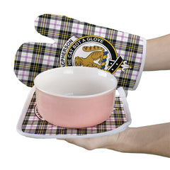 Clan MacPherson Dress Modern Tartan Crest Oven Mitt And Pot Holder (2 Oven Mitts + 1 Pot Holder) FJ16 Clan MacPherson Tartan Today   