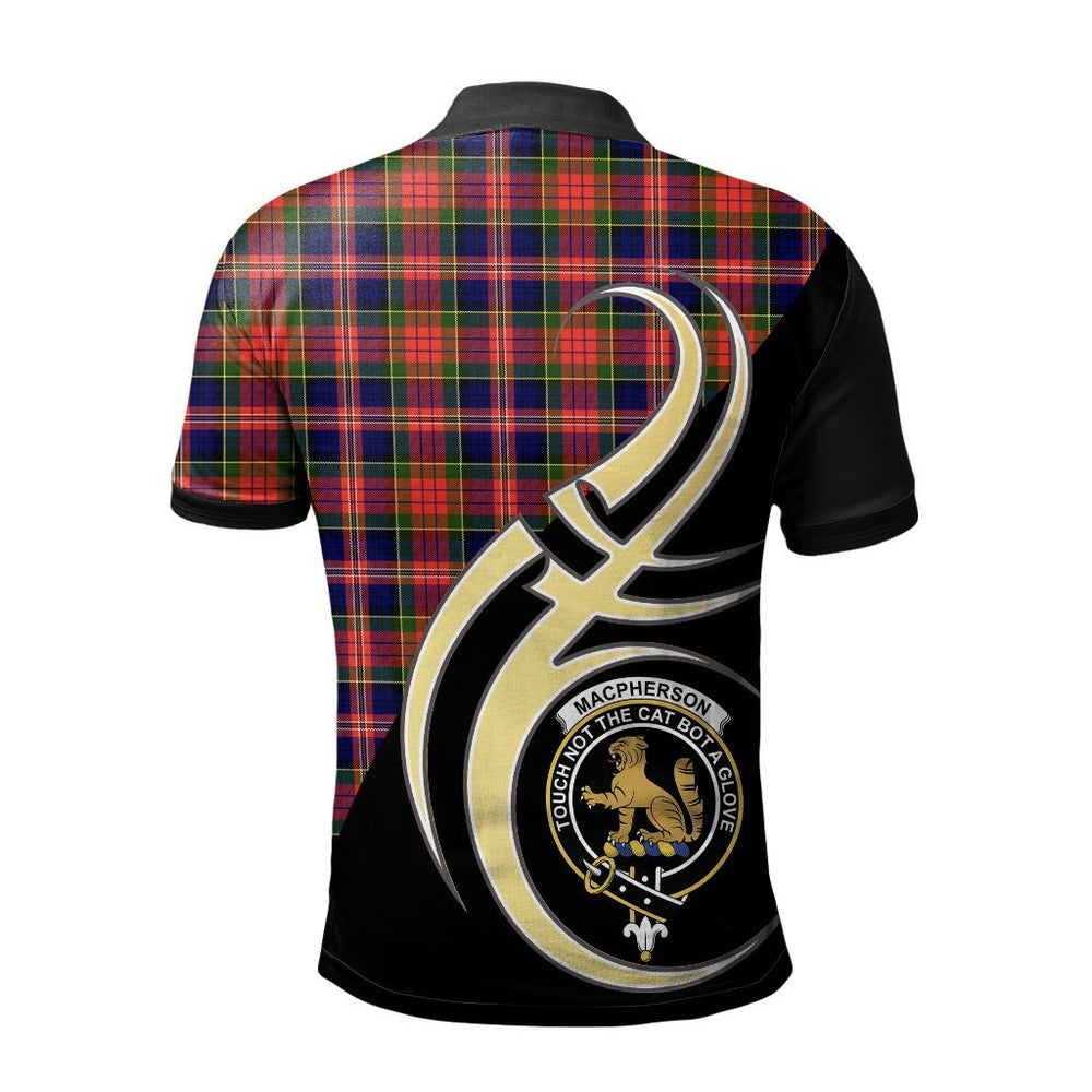 Clan MacPherson Modern Tartan Polo Shirt - Believe In Me Style JY56 MacPherson Modern Tartan Tartan Polo   