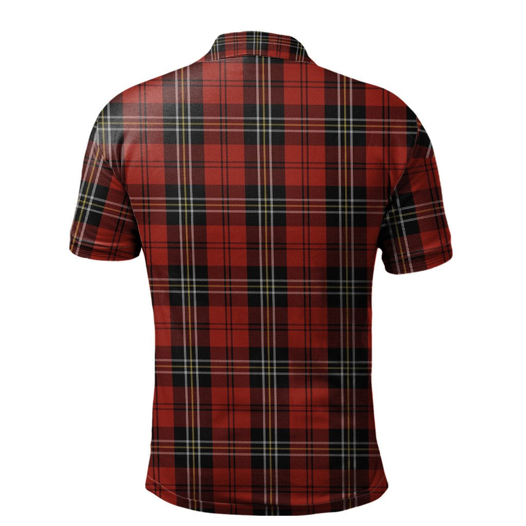Clan MacPherson Red Cluny Tartan Polo Shirt FG32 MacPherson Red Cluny Tartan Tartan Polo   