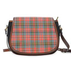 Clan MacPherson Weathered Tartan Saddle Handbags BN94 Clan MacPherson Tartan Today   