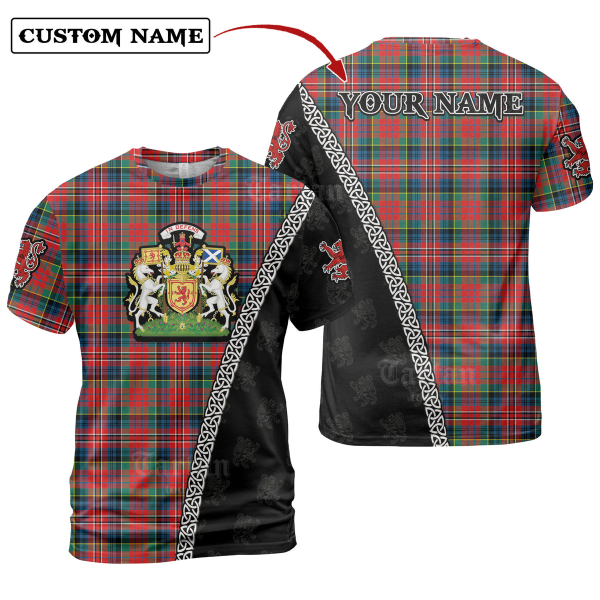 MacPherson Ancient Tartan Shirt with Scotland Coat of Arms & Custom Name XZ54
