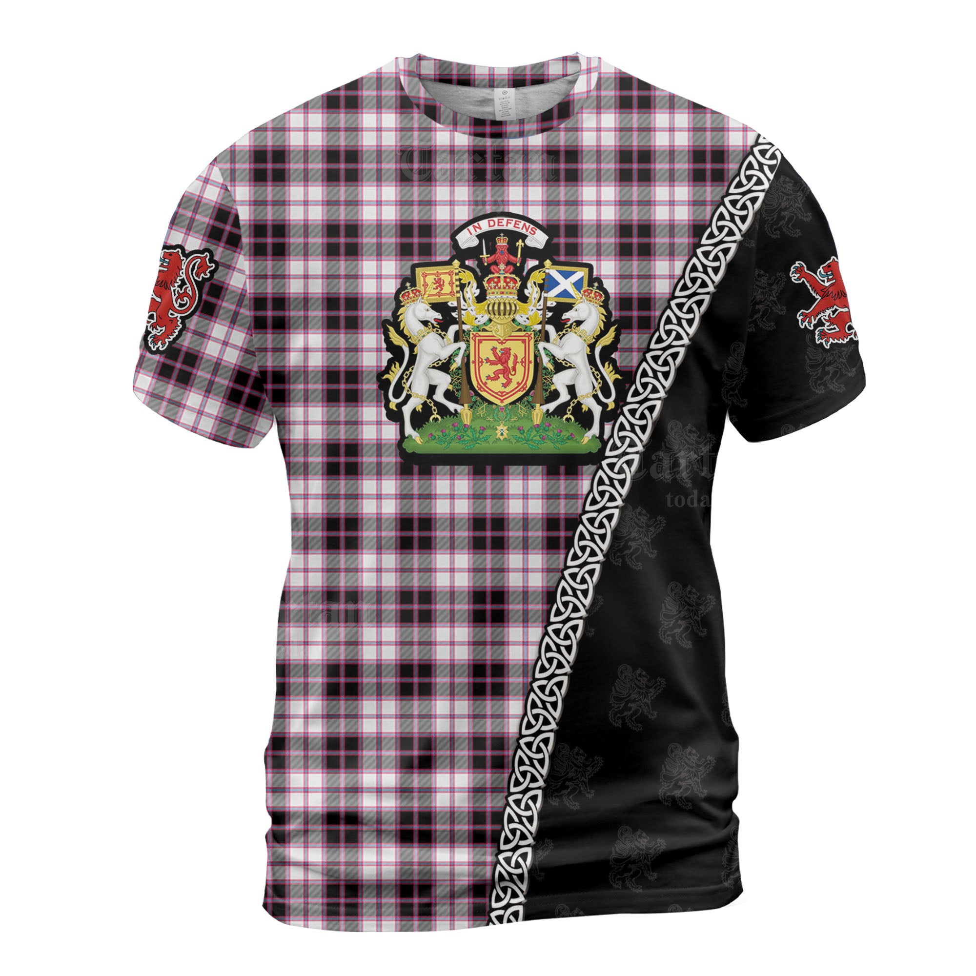 Personalized Clan MacPherson Hunting Modern Tartan Shirt with Scotland Coat of Arms & Custom Name LW71