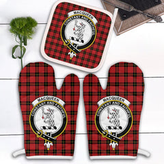 Clan MacQueen Modern Tartan Crest Oven Mitt And Pot Holder (2 Oven Mitts + 1 Pot Holder) SX61 Clan MacQueen Tartan Today   