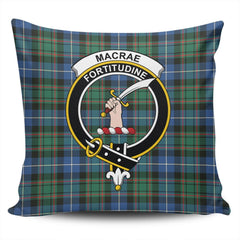 Clan MacRae Hunting Ancient Tartan Crest Pillow Cover WO23 Clan MacRae Tartan Today   