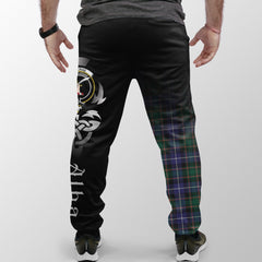 Clan MacRae Hunting Modern Tartan Crest Jogger Sweatpants  Alba Celtic Style UR58 Clan MacRae Tartan Today   