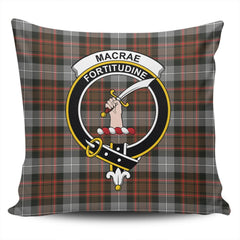 Clan MacRae Hunting Weathered Tartan Crest Pillow Cover CL47 Clan MacRae Tartan Today   