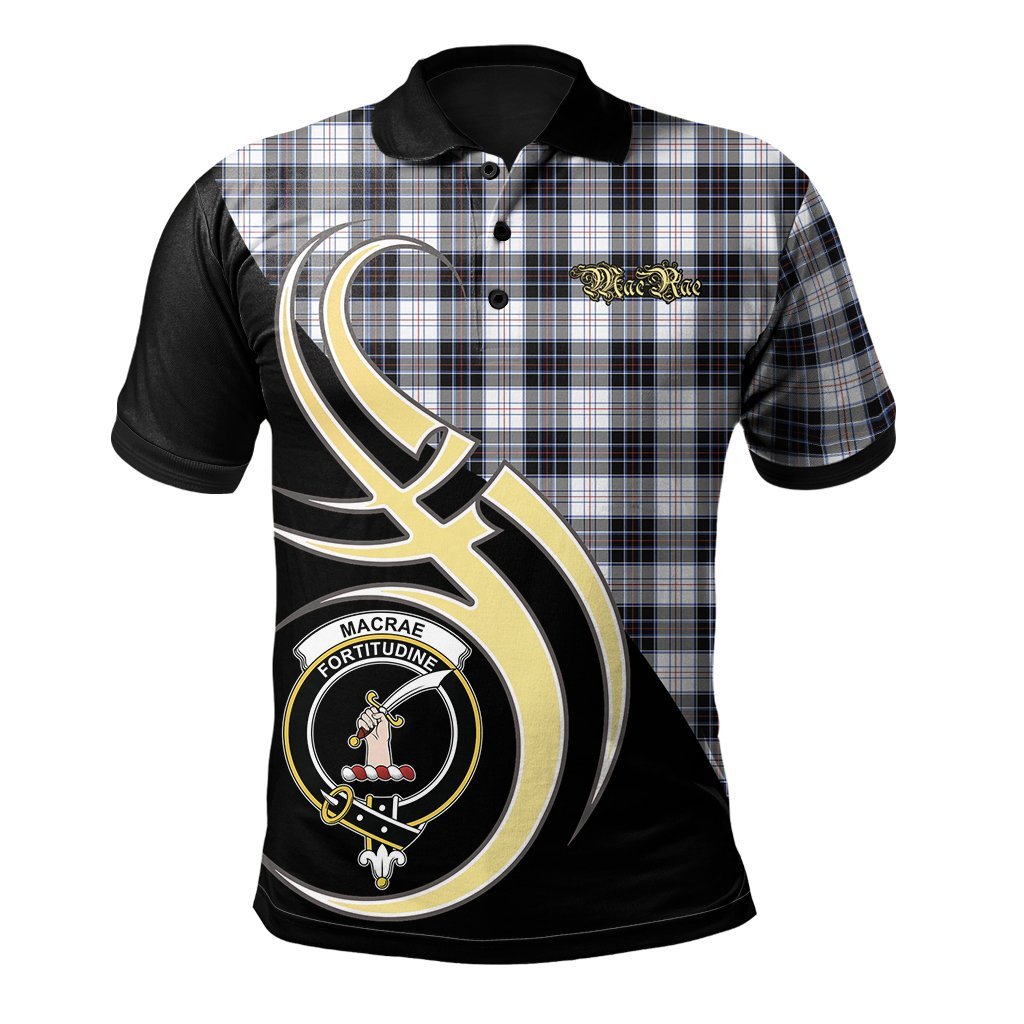 Clan MacRae Dress Modern Tartan Polo Shirt - Believe In Me Style KZ14 MacRae Dress Modern Tartan Tartan Polo   