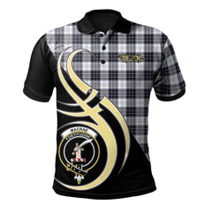 Clan MacRae Dress Modern Tartan Polo Shirt - Believe In Me Style KZ14 MacRae Dress Modern Tartan Tartan Polo   