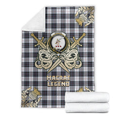 Clan MacRae Dress Modern Tartan Gold Courage Symbol Blanket VD75 Clan MacRae Tartan Today   