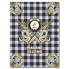 Clan MacRae Dress Modern Tartan Gold Courage Symbol Blanket VD75 Clan MacRae Tartan Today   