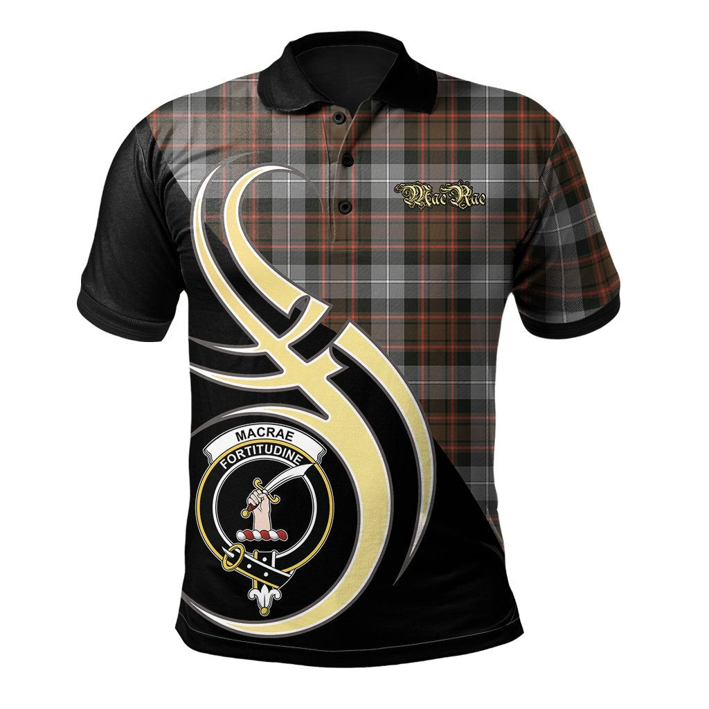 Clan MacRae Hunting Weathered Tartan Polo Shirt - Believe In Me Style ZB58 MacRae Hunting Weathered Tartan Tartan Polo   