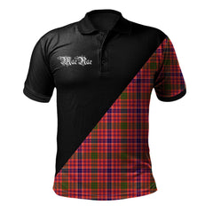 Clan MacRae Modern Clan - Military Polo Shirt YI65 MacRae Modern Tartan Tartan Polo   
